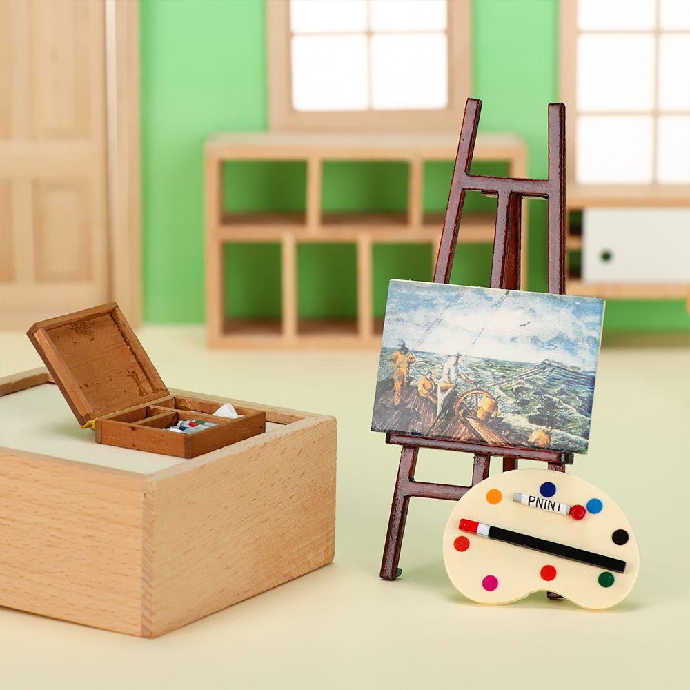 Muebles de casa de muñecas en  - Paint Model Kit reseña y precio
