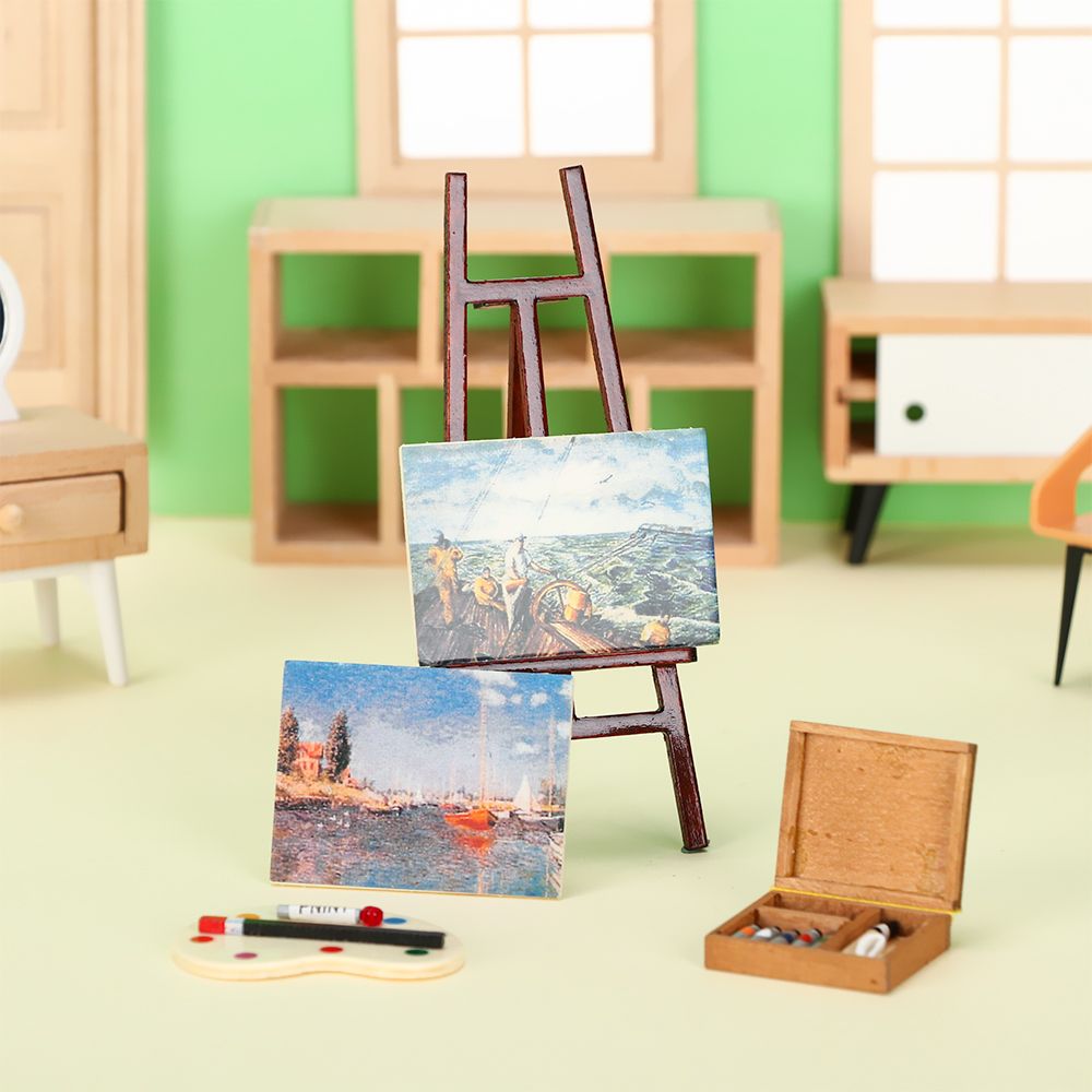 Muebles de casa de muñecas en  - Paint Model Kit reseña y precio