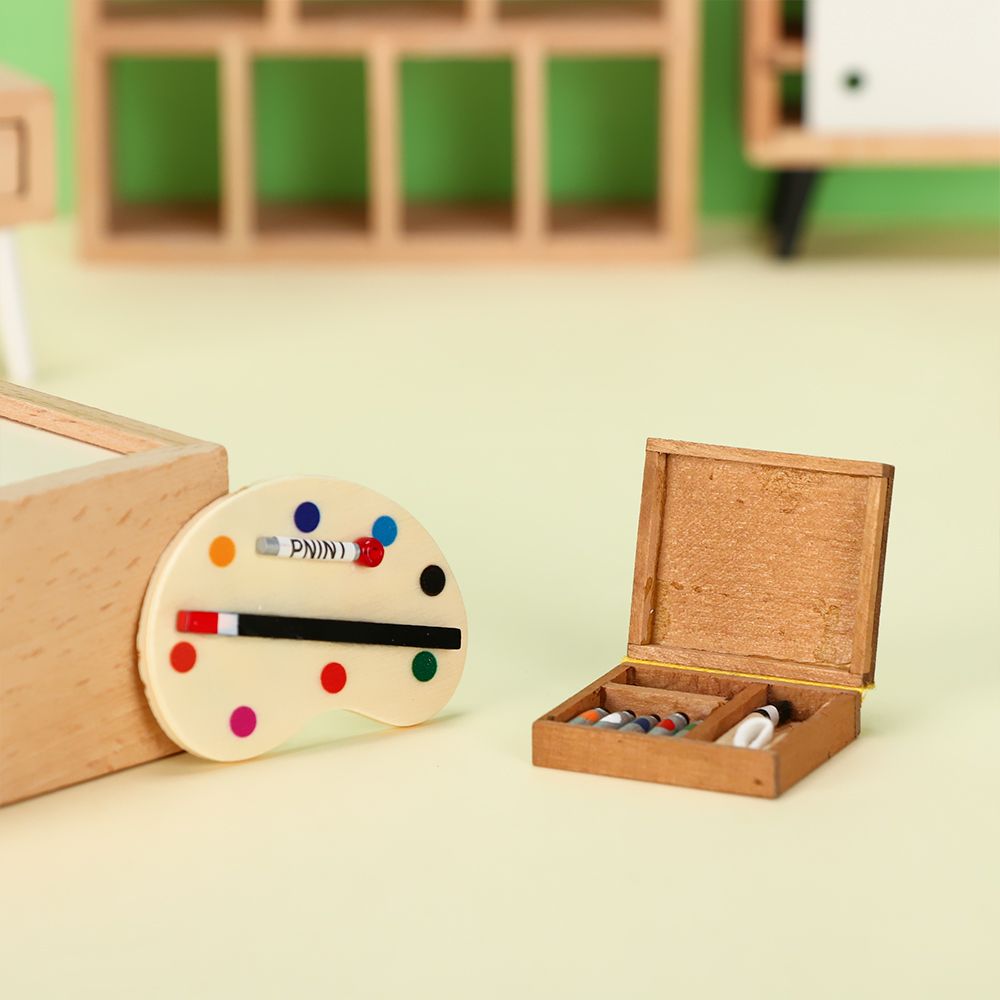 Muebles de casa de muñecas en  - Paint Model Kit reseña y precio