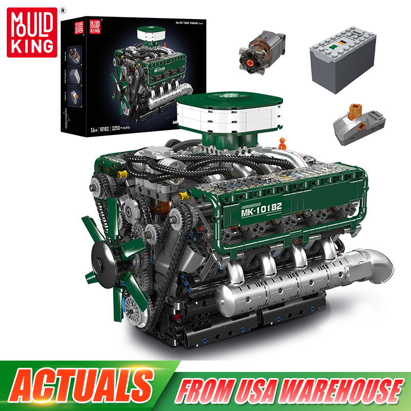 Mould King 10182 Juguetes Técn - Model Kit Engine reseña y precio